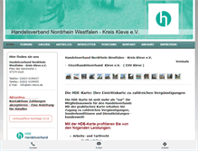 Tablet Screenshot of ehv-kleve.de